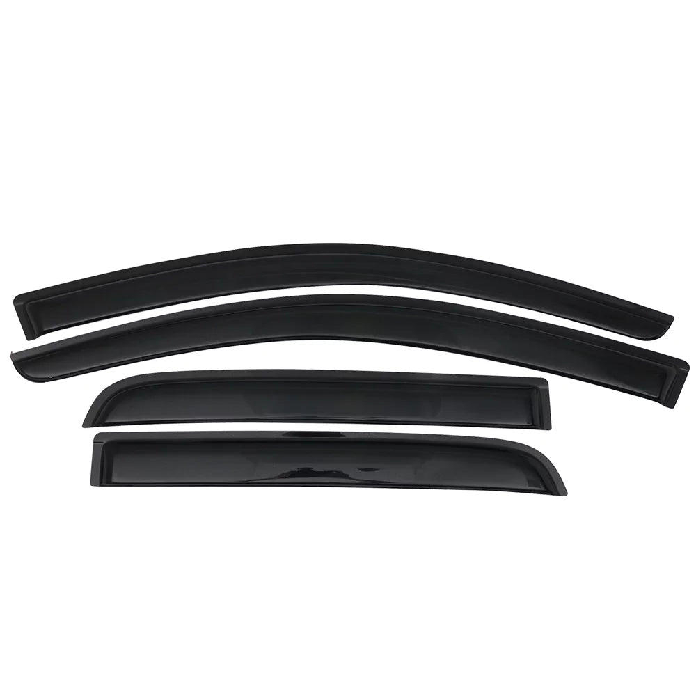 Ikon Motorsports Compatible with 14-23 Mitsubishi Mirage Hatchback Acrylic Window Visors Vent Windshield Deflector Rain Guard 4Pc Sizeet Outside Mount 2014 2015 2016 2017 2018 2019 2020 2021