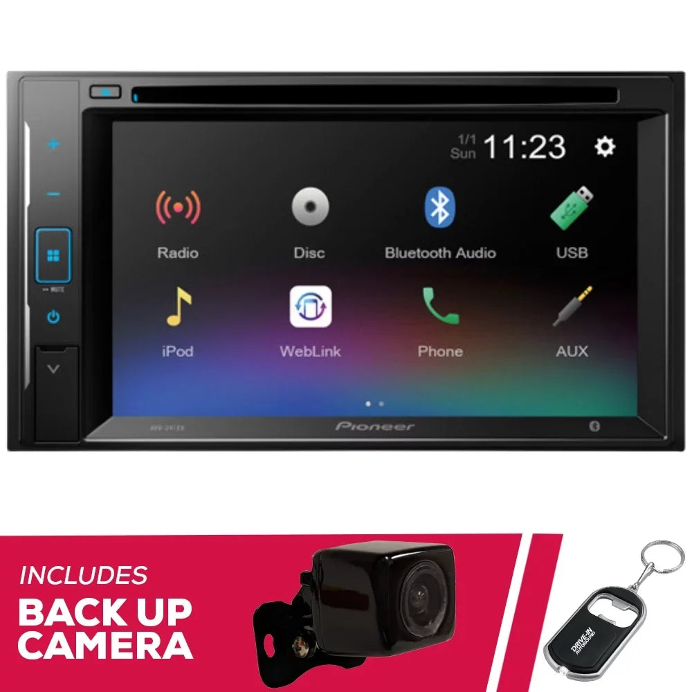 New Pioneer AVH-241EX 6.2" DVD Receiver with Amazon Alexa and Backup Camera