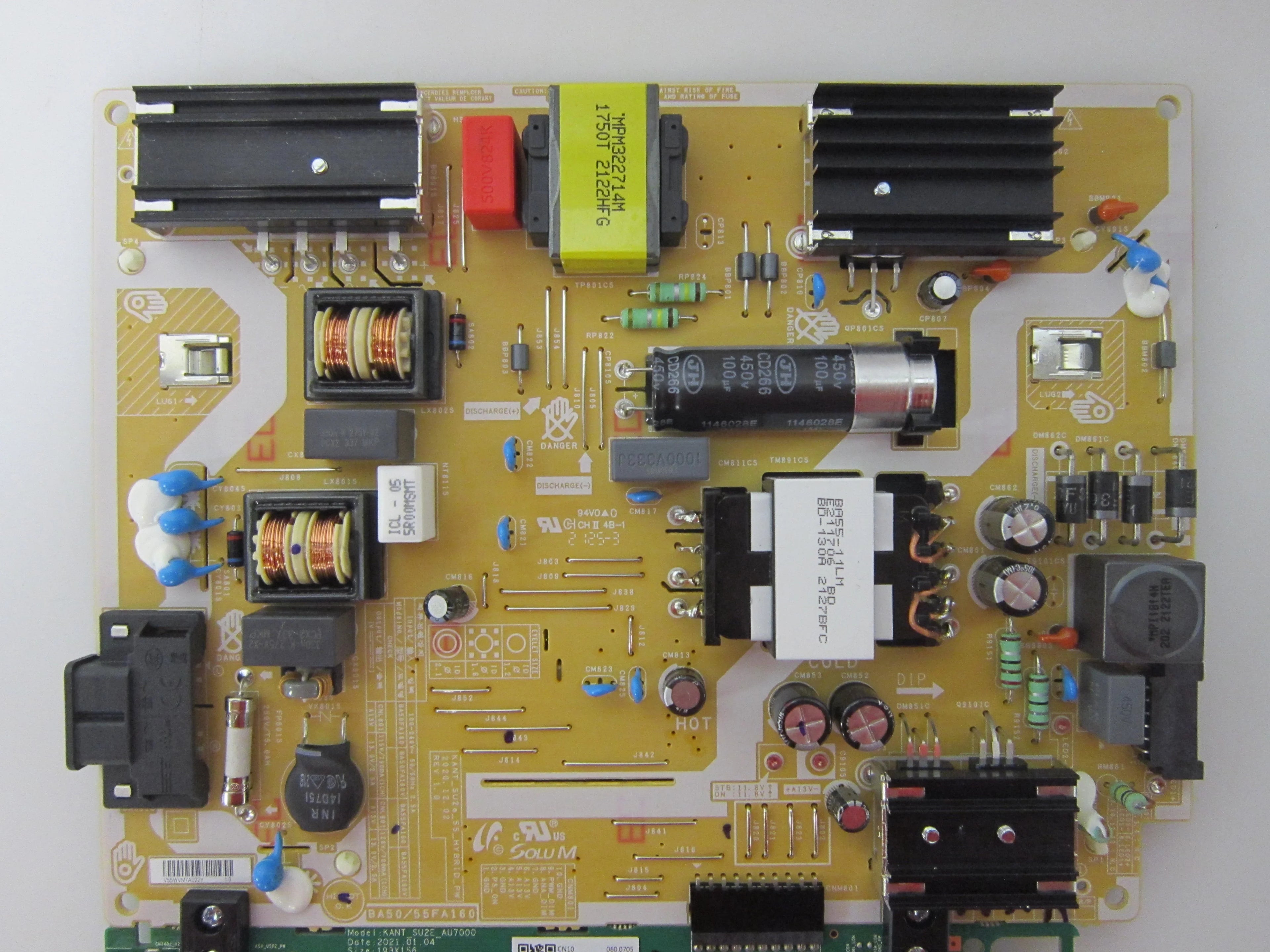 Sizeamsung UN55TU7000BXZA Main Board/Power Board Combo (BA55FA160/BN96-51370K) 55TU7000B-370K