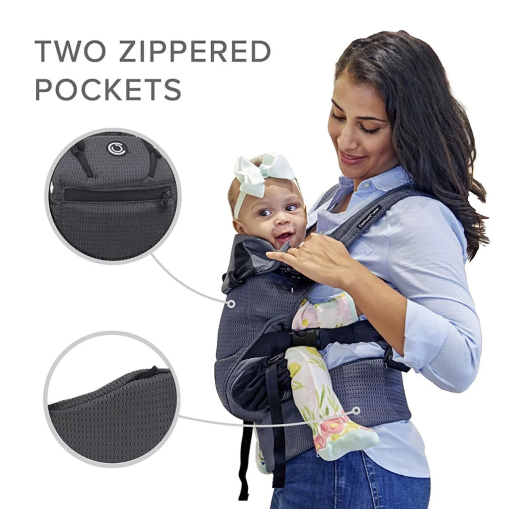 Contours Love 3-Position Baby Carrier, Newborn, Infant, Toddler, Charcoal Gray Mesh, One Sizeize