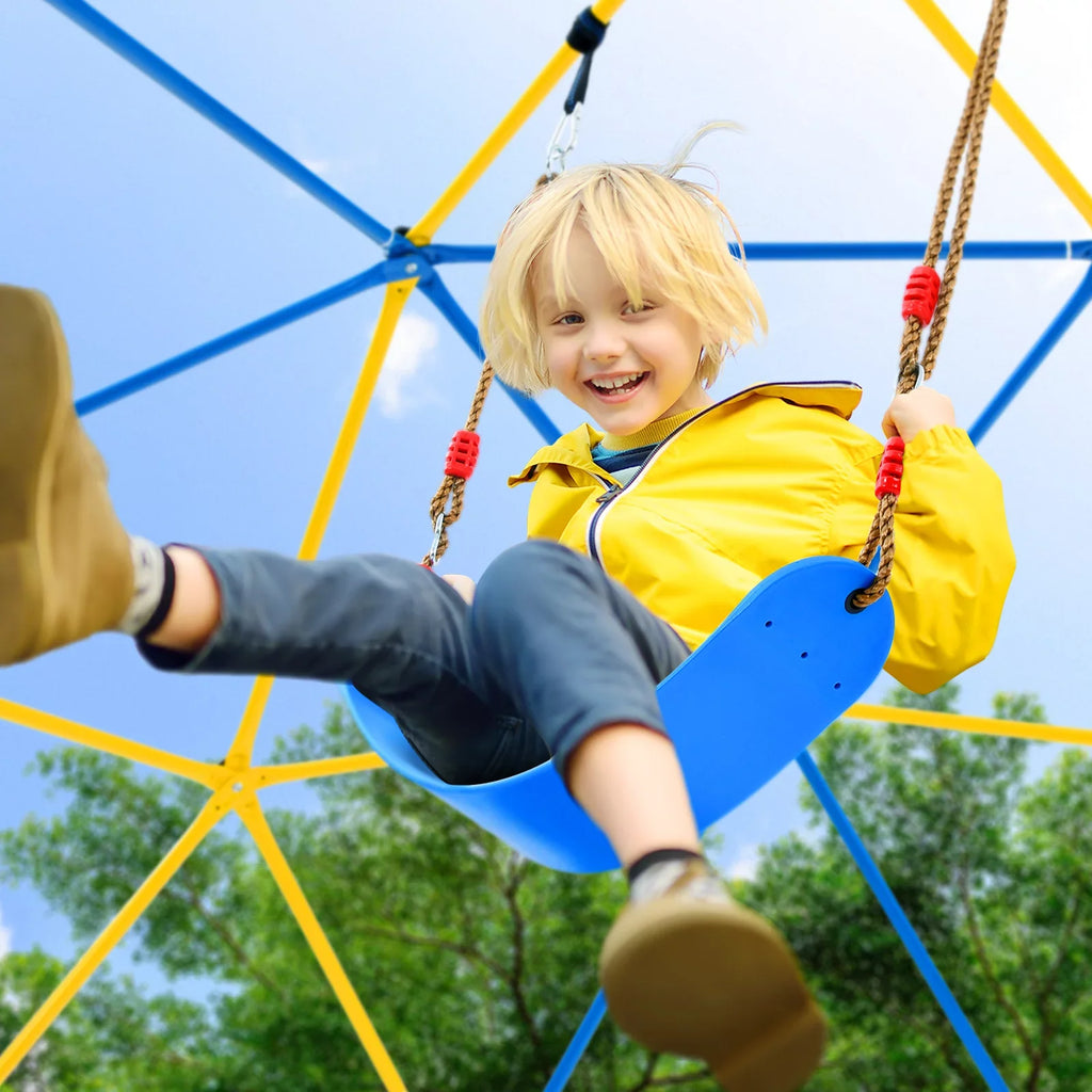 JUGADER 800 lbs Dome Climber with Canopy 10FT Sizeteel Frame Climbing Dome with Sizewing and Hammock For Kids