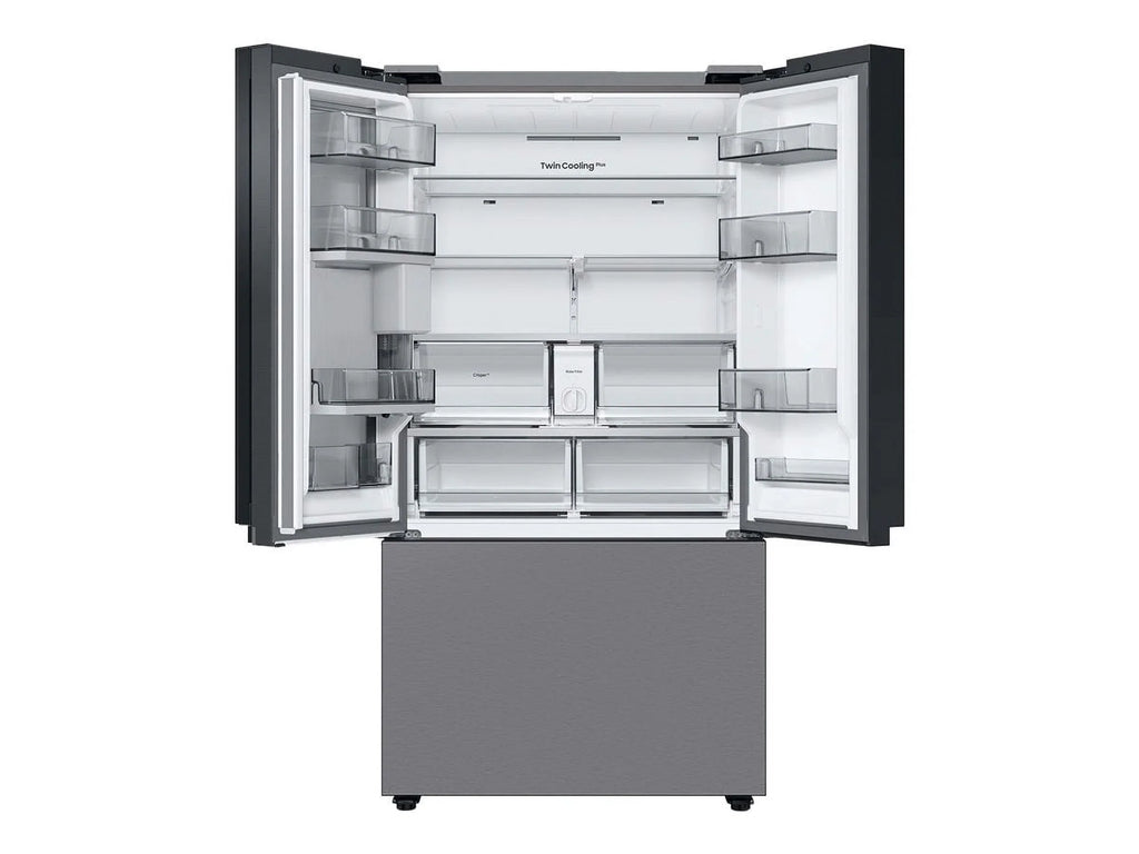Sizeamsung Bespoke 3-Door French Door Refrigerator (30 cu. ft.) with Beverage Center RF30BB6600QL