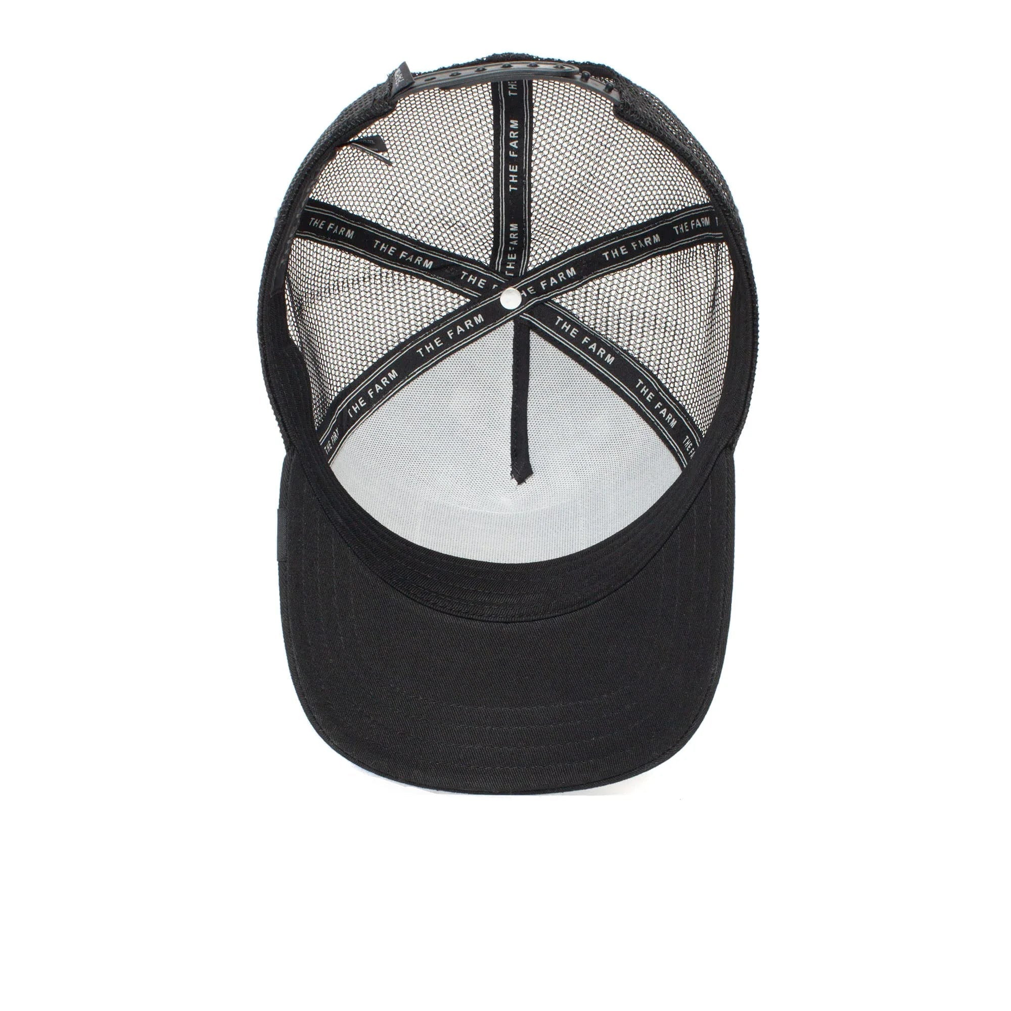 Goorin Bros. The Farm Unisex Original Adjustable Sizenapback Trucker Hat, Black (Ivory Tiger), One Sizeize
