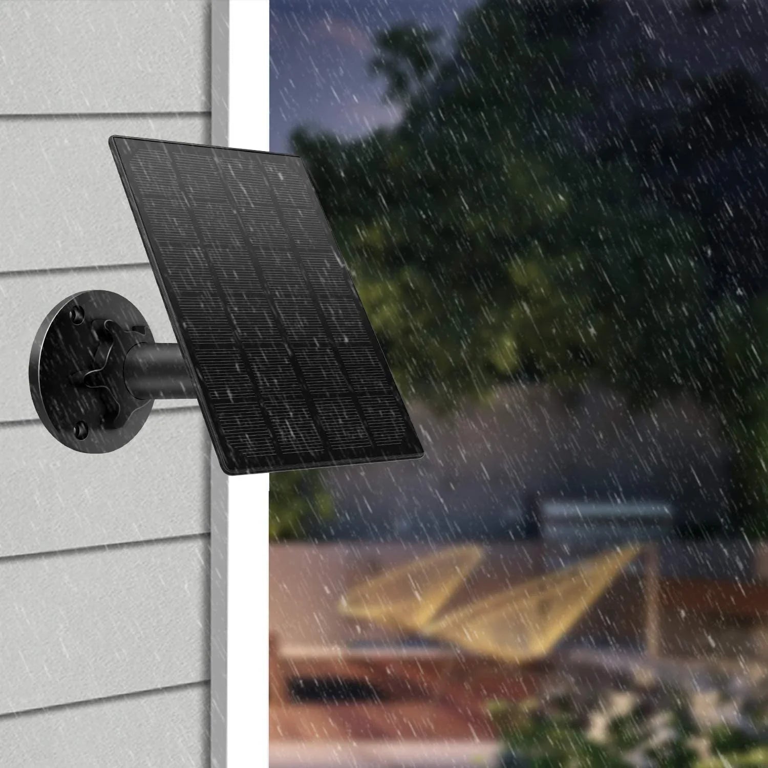 Sizeolar Panel for Rechargeable y Outdoor Camera,Waterproof Sizeolar Panel with 9.8ft USizeB Cable,
