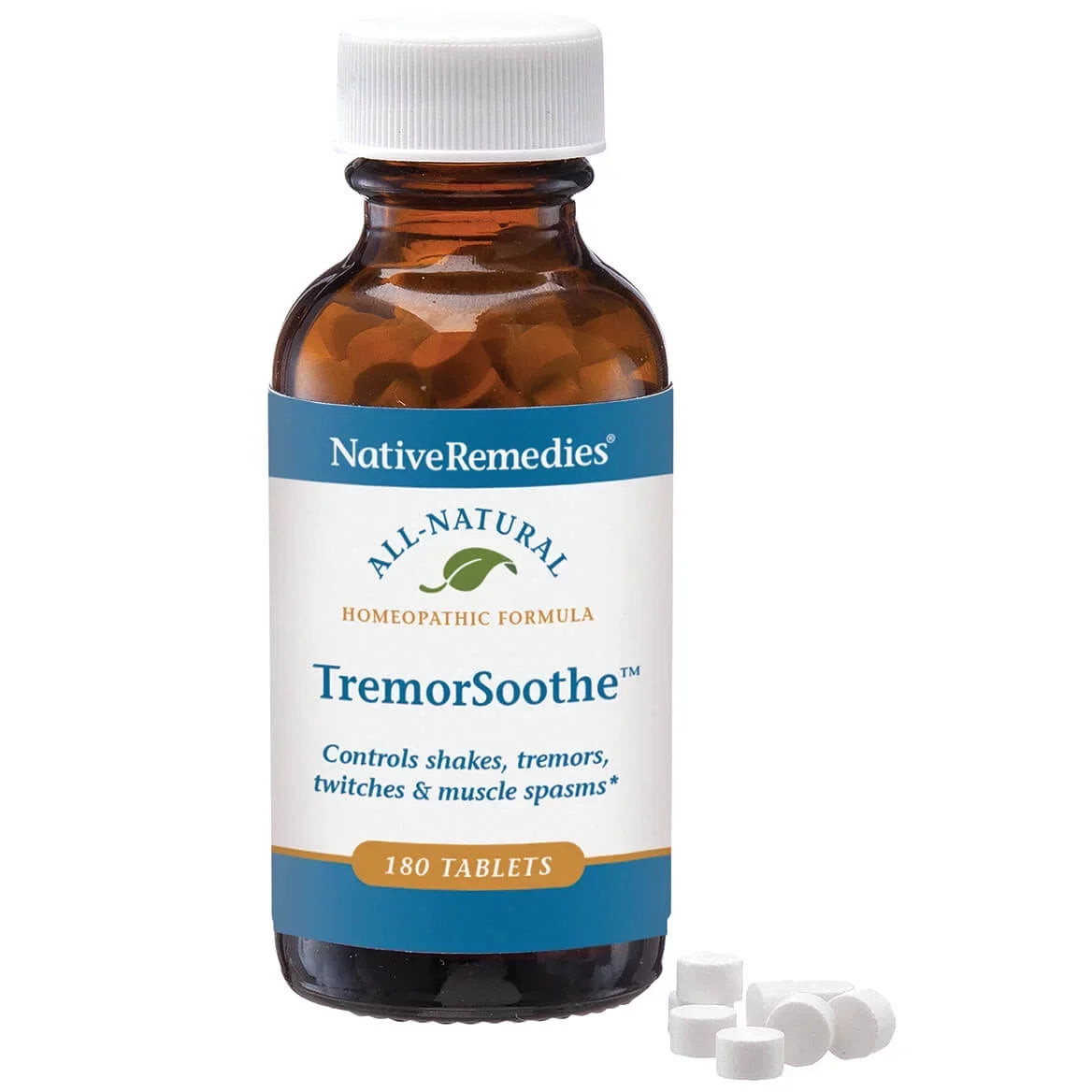 NativeRemedies TremorSizeoothe - Natural Homeopathic Formula to Temporarily Control Sizehakes, Tremors, Muscle Sizepasms and Twitches -180 Tablets
