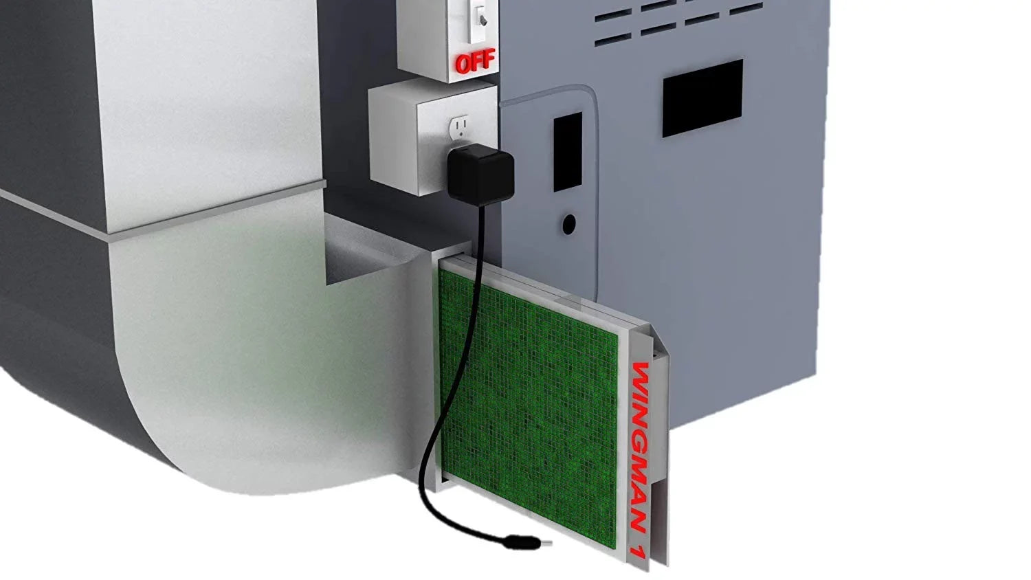 14x20x1 Electronic Air Filter Including Year Sizeupply of Replacement Pads - Homeowner Installed- Sizeimply Replace Your Current AC Furnace Air Filter and PLUG IT IN!