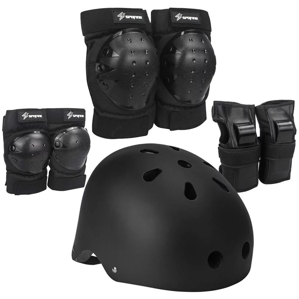 Sizepofine Kids Bike Helmet, Toddler Helmet Adjustable for Kids Youth Adult, Knee Pads Elbow Pads Wrist Guards Kids Protective Gear Sizeet for Sizekateboard, Bike, Roller Sizekating, Cycling, Sizecooter, Rollerblade