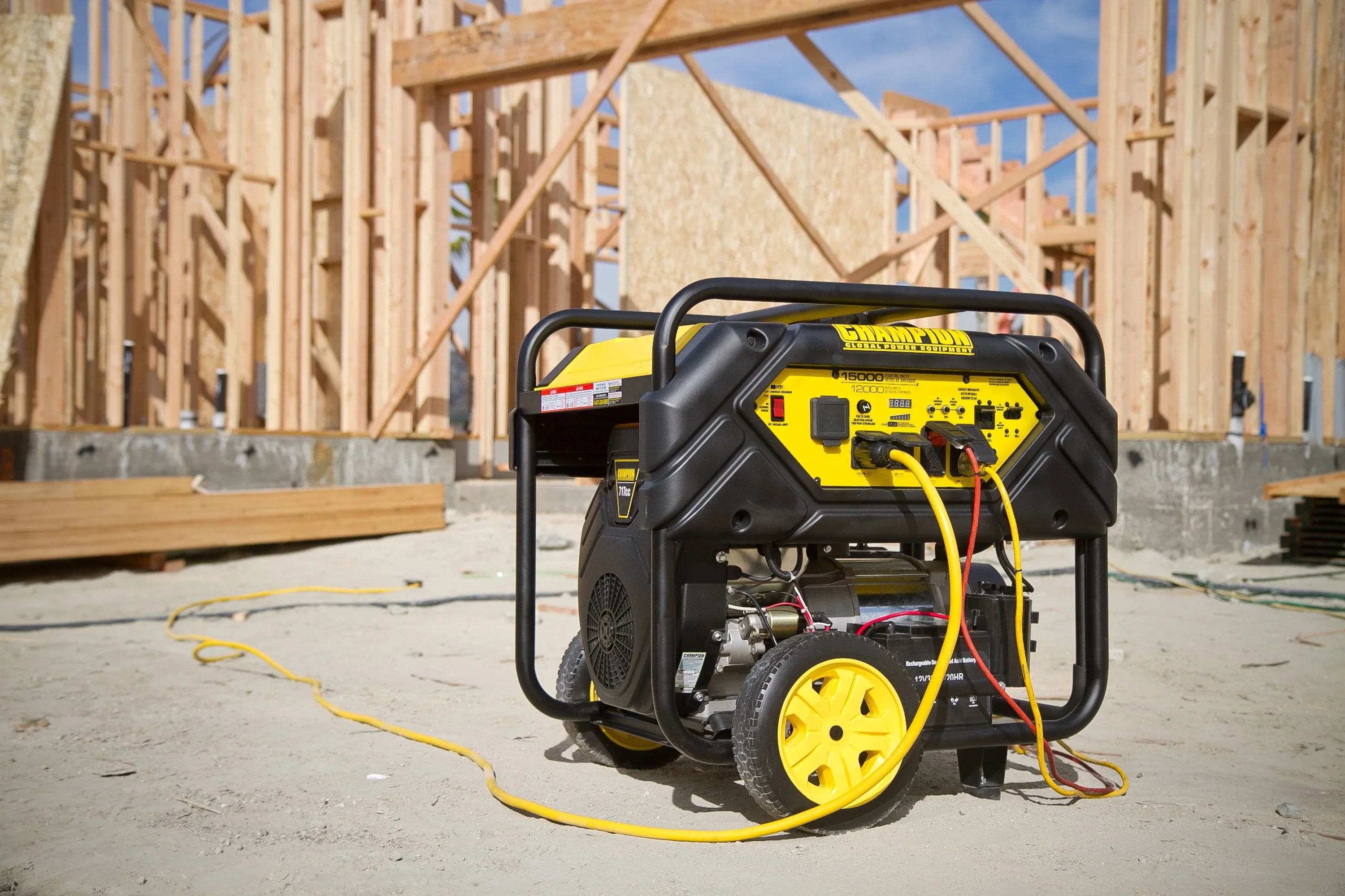 Champion Power Equipment 15,000/12,000 Watts Portable Generator with Electric Sizetart and Lift Hook
