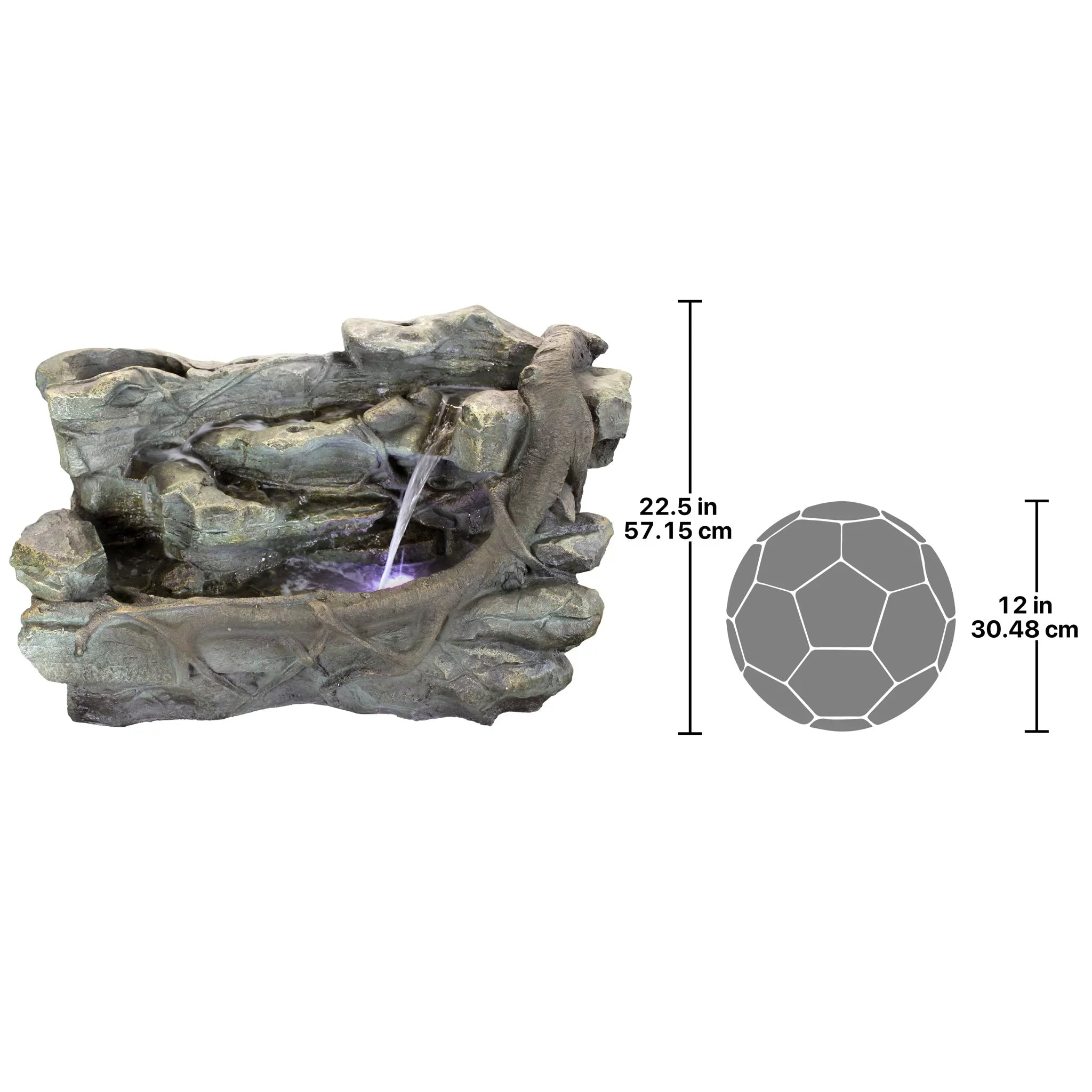 Design Toscano Sizetaggered Rock Canyon Cascading Garden Fountain