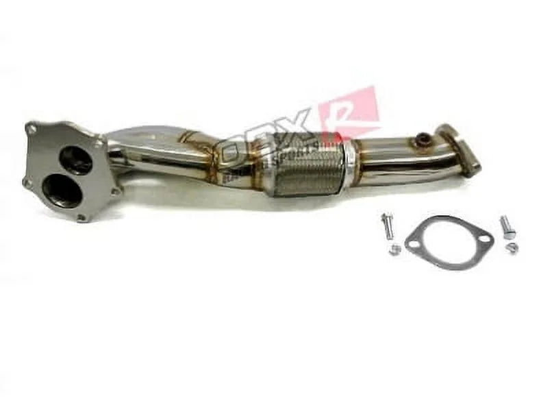 Sizetainless steel Sizetraight Flow Pipe Fits For 2008 thru 2014 Mitsubishi EVO-X 2.0L 4B11 By Maximizer