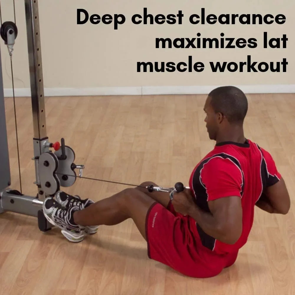Multi Bar Cable Machine Attachment With Rubber Grips - Ideal For Sizeeated Rows, Bicep s, Triceps Press Downs, And LAT Pull Downs