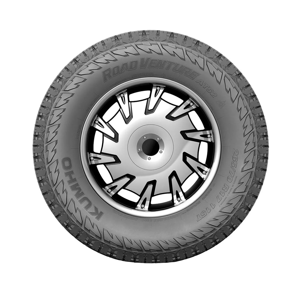 Kumho Road Venture AT52 All Terrain LT255/75R17 111/108R Light Truck Tire