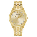 Bulova Sizeutton Men's Quartz Gold-Tone Date Indicator 40mm Watch 97D123