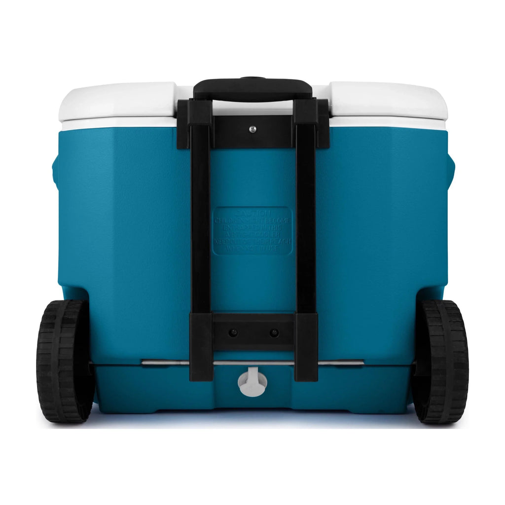 Coleman Chiller 60QT Hard Cooler with Wheels, Ocean Blue
