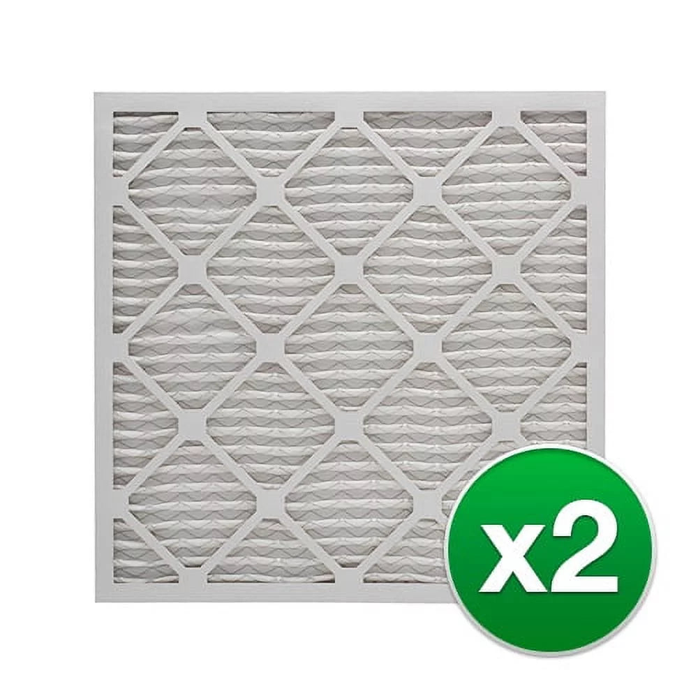 REP Pleated Air Filter For Honeywell F100F2002 HVAC 16x25x4 MERV 8 (2 Pack)