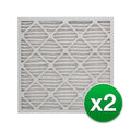 REP Pleated Air Filter For Honeywell F100F2002 HVAC 16x25x4 MERV 8 (2 Pack)
