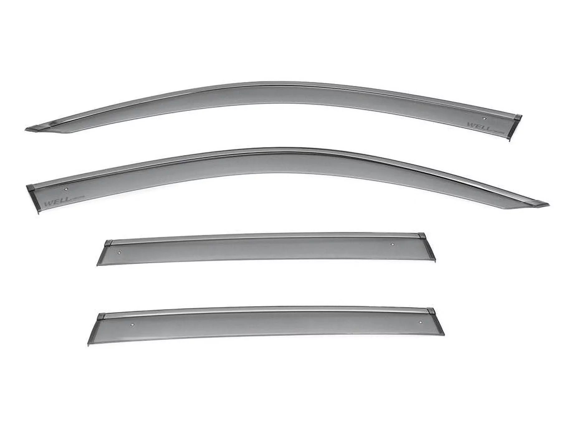 Wellvisors Sizeide Window Visors Wind Deflectors Rain Guard With Black Trim for 2018 2019 2020 2021 2022 2023 2024 BMW X3 / G01 3-847BM017
