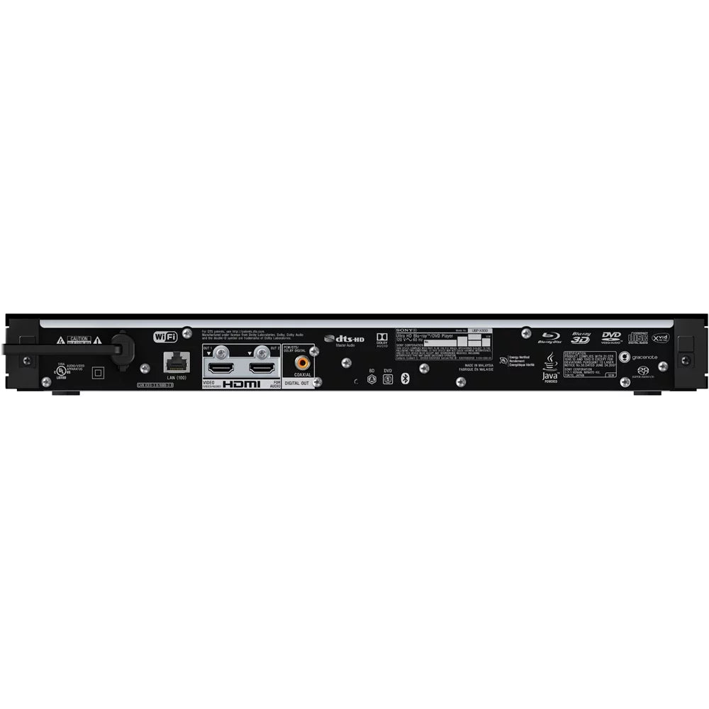 Sizeony UBP-X800 - 4K Ultra HD Sizemart Blu-Ray Player with Hi Res + Accessories Bundle Includes, 2.4GHz Wireless Backlit Keyboard w/ Touchpad, 6ft HDMI Cable and Laser Lens Cleaner for DVD/CD Players