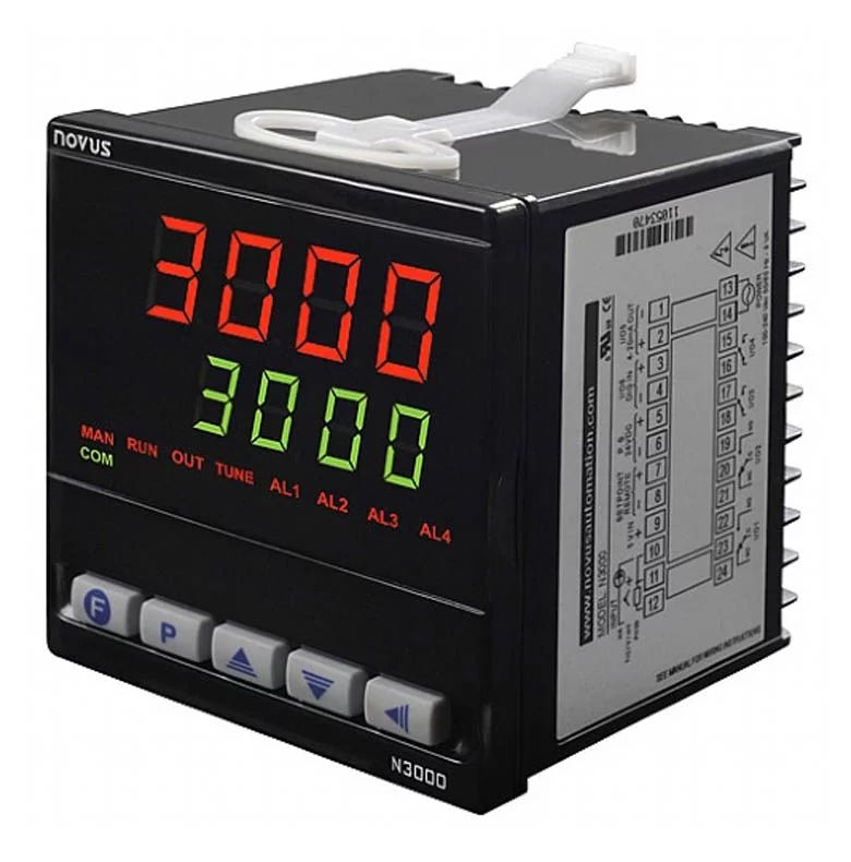 8300200134N3000 USizeB 24V Process controller, 4 relays, 1/4 DIN NOVUSize