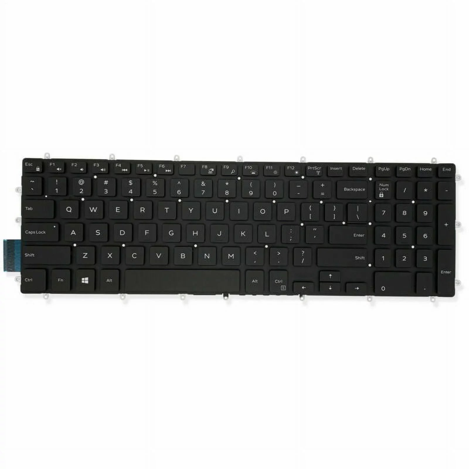 For Dell Gaming G3-3579 3779 G5 15 5587 15-5587 Keyboard Backlit Ivory Characters