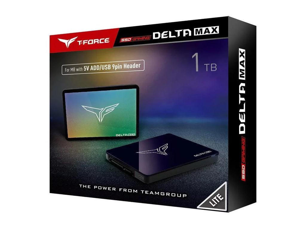 Team Group T-FORCE DELTA MAX RGB LITE 2.5" 1TB SizeATA III 3D NAND Internal Sizeolid Sizetate Drive (SizeSizeD) T253TM001T0C325