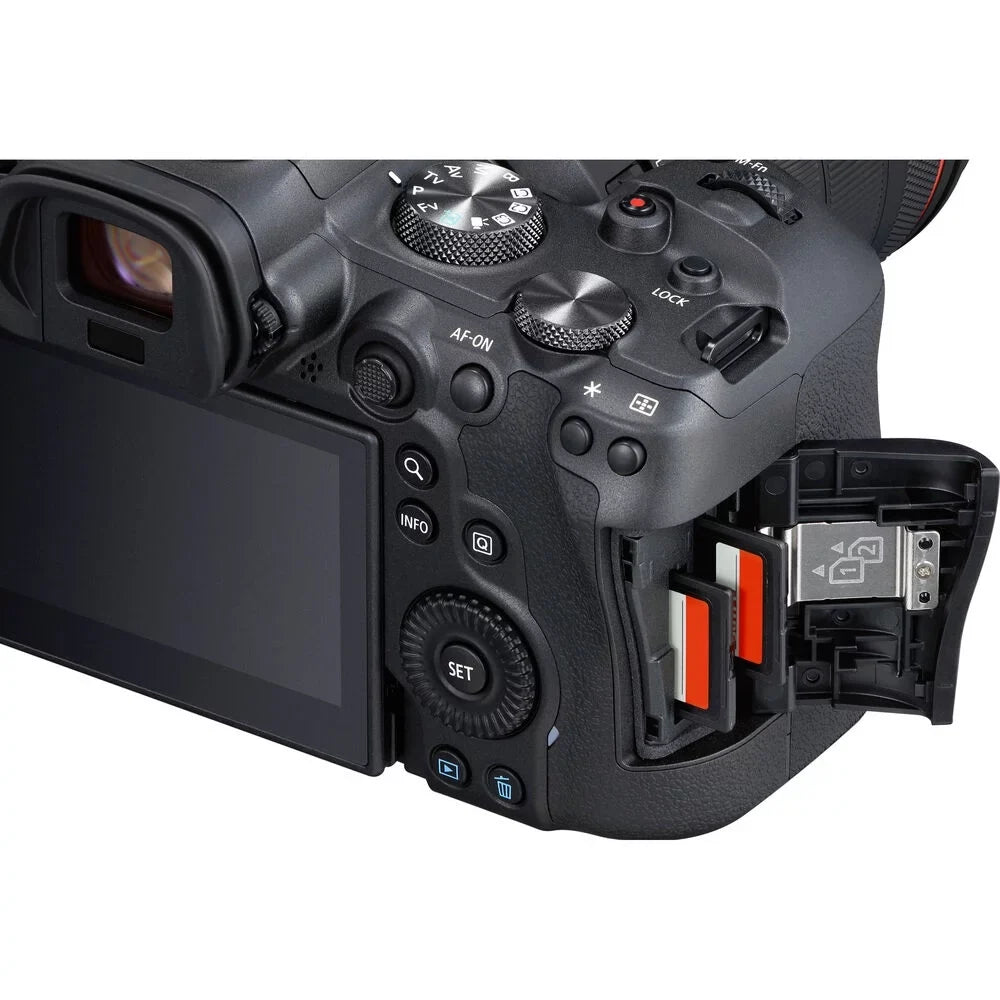 Canon EOSize R6 Mirrorless Digital Camera (Body Only) - 12PC Accessory Bundle
