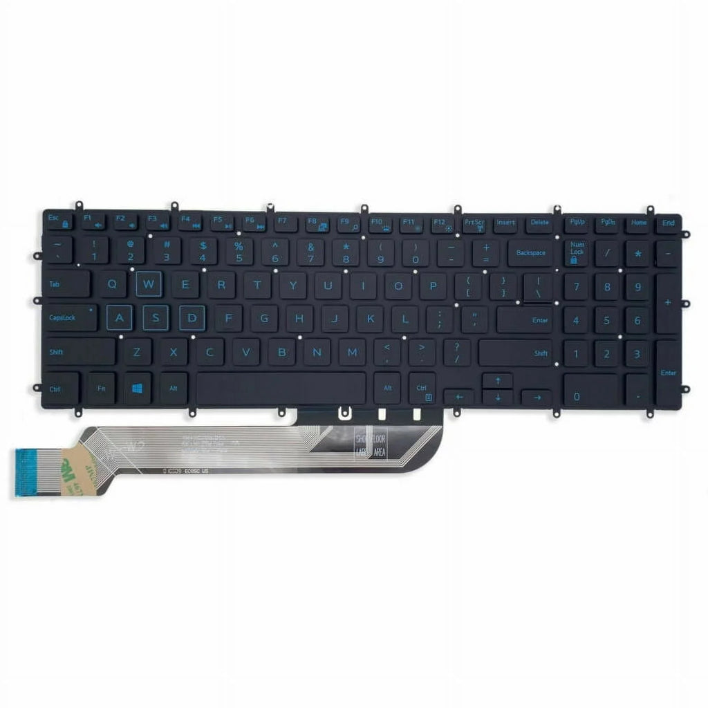 For Dell Gaming G3-3579 3779 G5 15 5587 15-5587 Keyboard Backlit Blue Characters