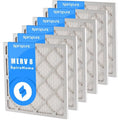 SizepiroPure 23X23X1 MERV 8 Pleated Air Filters - Made in USizeA (6 Pack)