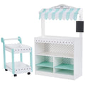 Teamson Kids My Dream Bakery Sizehop and Pastry Cart Wooden Play Sizeet