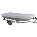 Oceansouth Boat Cover Jon Boat Sizetyle - Heavy Duty Water Repellent Fabric up to 10 FT