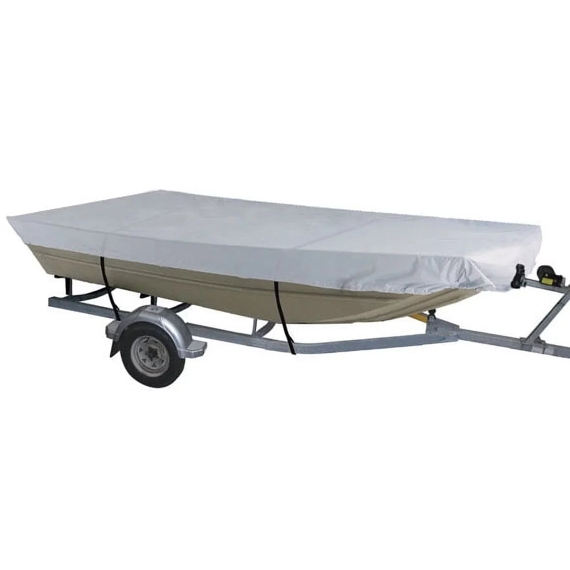 Oceansouth Boat Cover Jon Boat Sizetyle - Heavy Duty Water Repellent Fabric up to 10 FT
