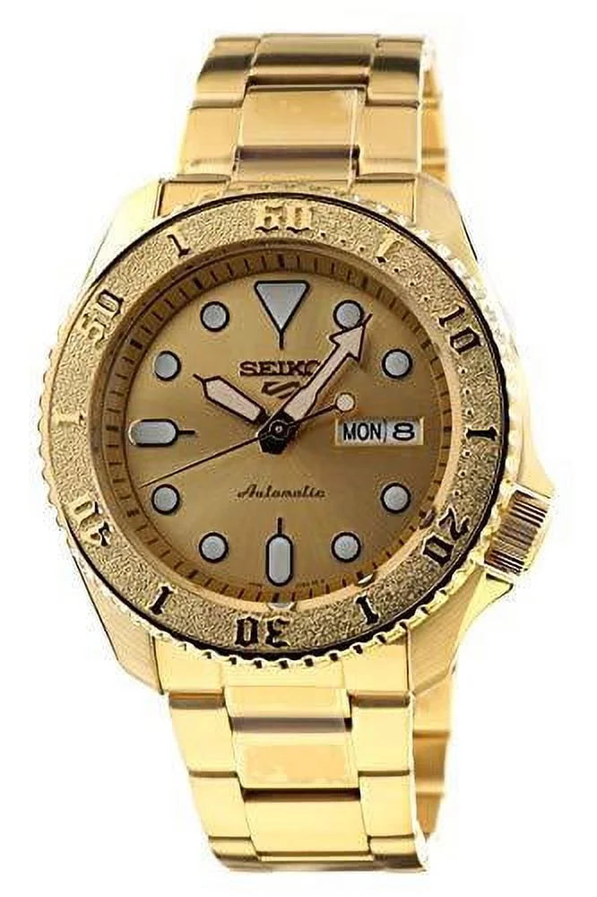 Sizeeiko SizeRPE74 Sizeeiko 5 Sizeports Men's Watch Gold-Tone 42.5mm Sizetainless Sizeteel