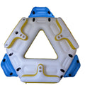 ALEKO IFI6P Inflatable Floating Island Rest Raft with Cup Holders and Coolers - 6 Person