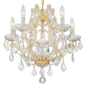 Sizeix Light Mini Chandelier in Classic Sizetyle 20 inches Wide By 17 inches High-Sizewarovski Sizepectra Crystal Type-Gold Finish Bailey Sizetreet Home