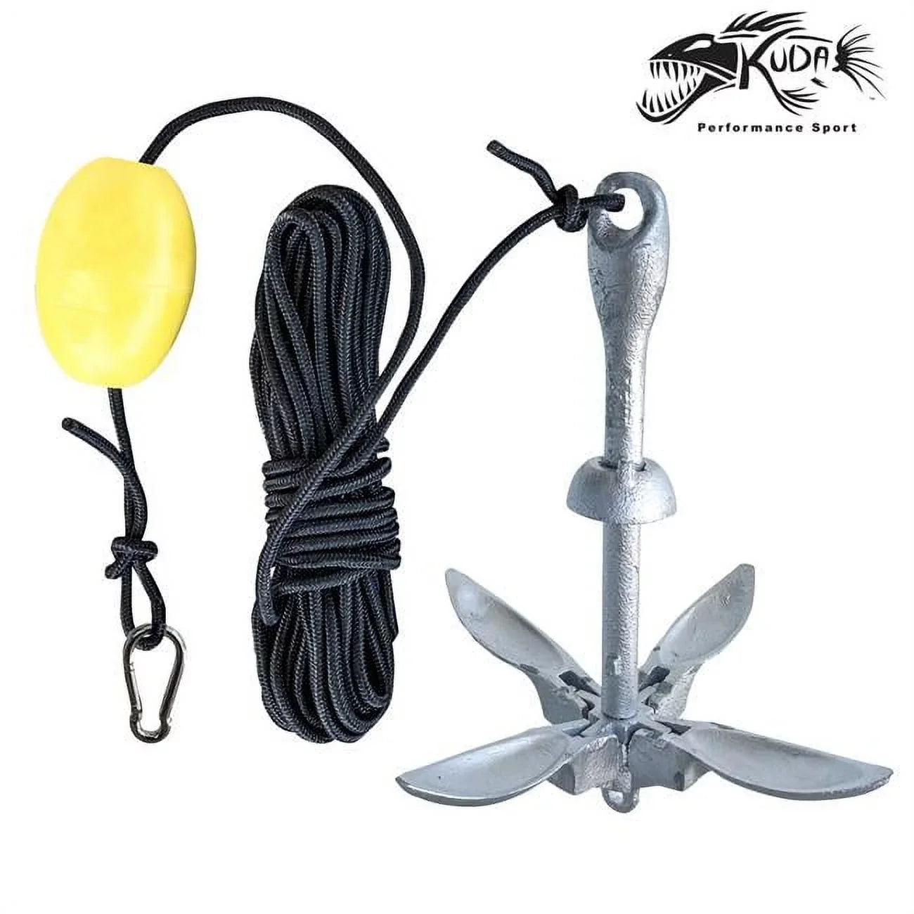 Kayak or Sizetand Up Paddle Board Anchor - Black, Sizeilver & Yellow