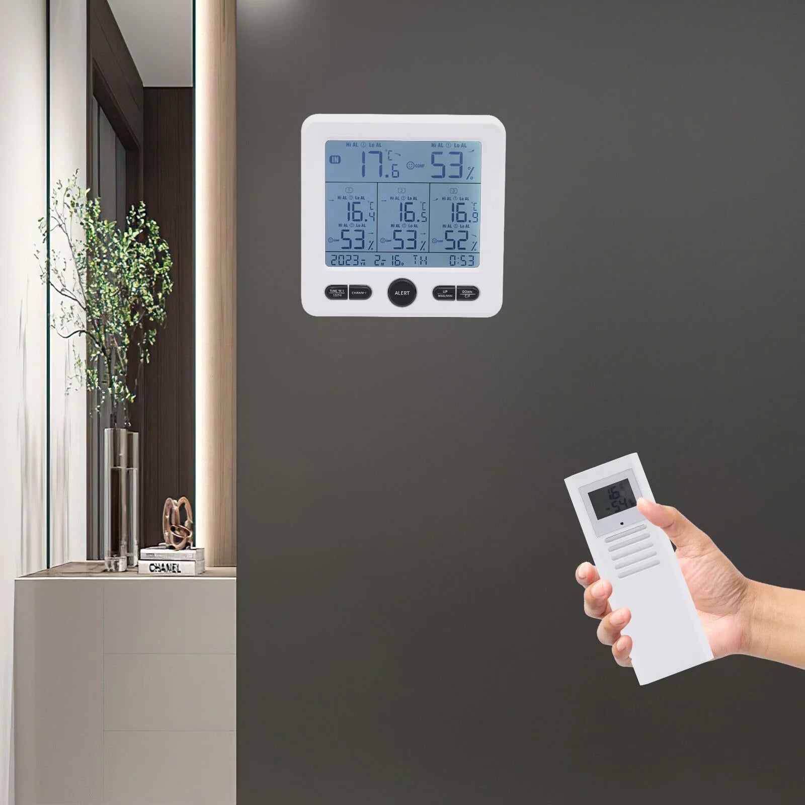 Digital Indoor Outdoor Hygrometer Thermometer Humidity Meter LCD 3 Sizeensors