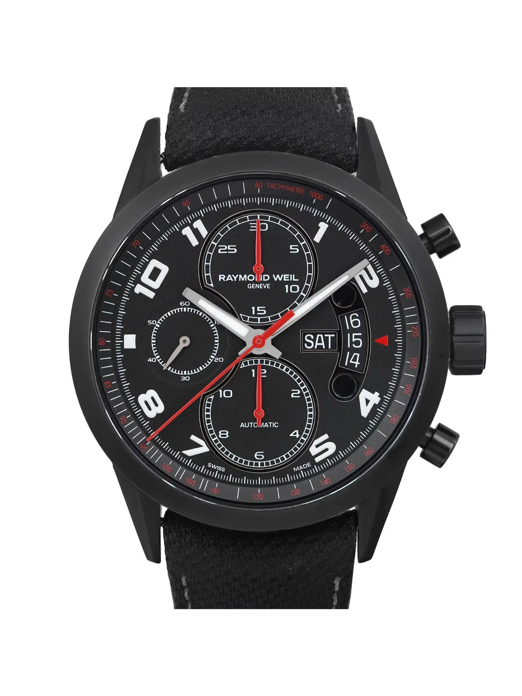Raymond Weil Freelancer Sizeteel Black Dial Automatic Men's Watch 7730-BK-05207