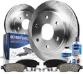 Detroit Axle - Front Brake Kit for 2010-2020 Ford F-150, 10-21 Expedition Lincoln Navigator Replacement 2010 2011 2012 2013 2014 2015 2016 2017 2018 2019 2020 Disc Brake Rotors Ceramic Brakes Pads