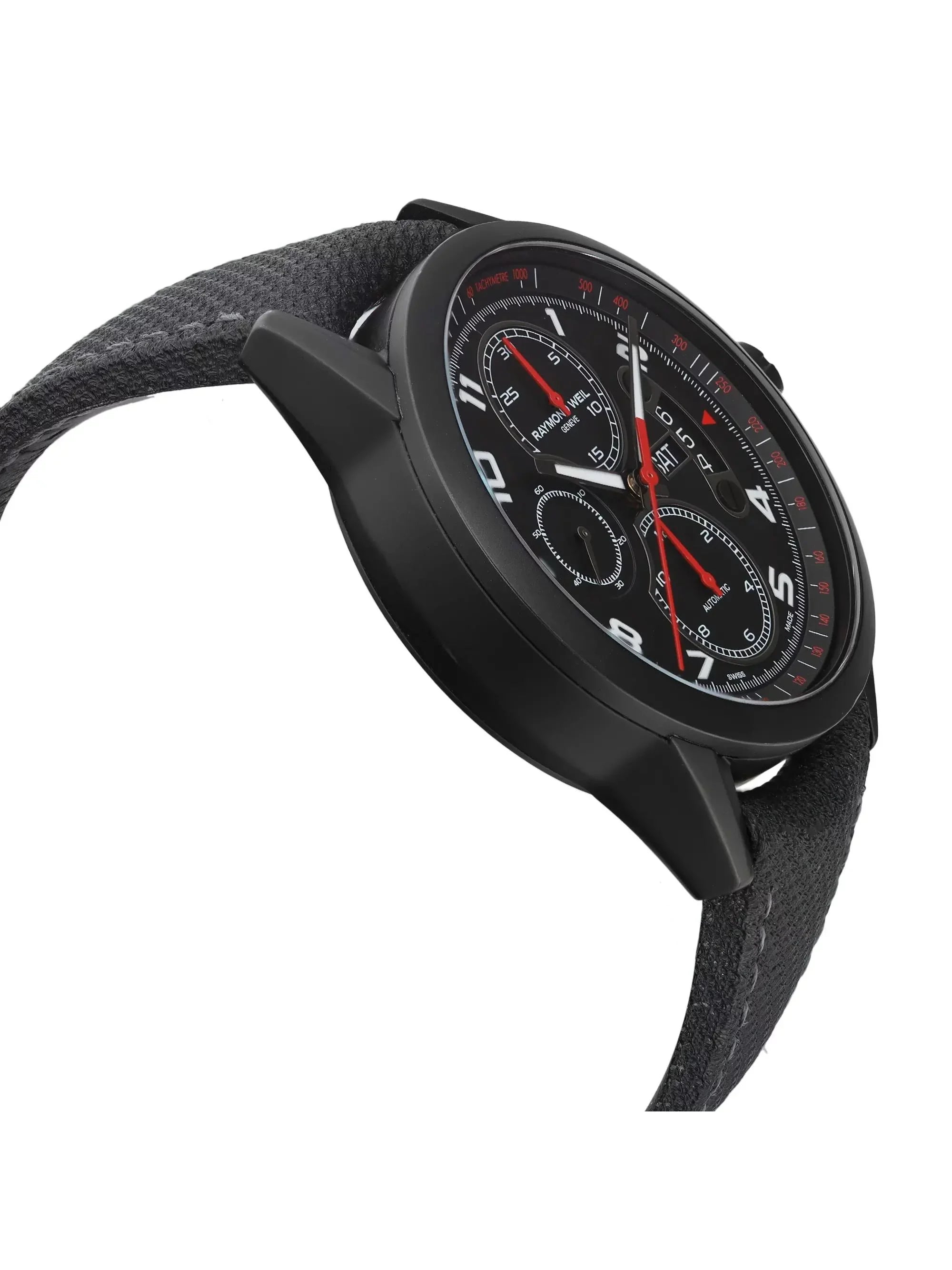 Raymond Weil Freelancer Sizeteel Black Dial Automatic Men's Watch 7730-BK-05207