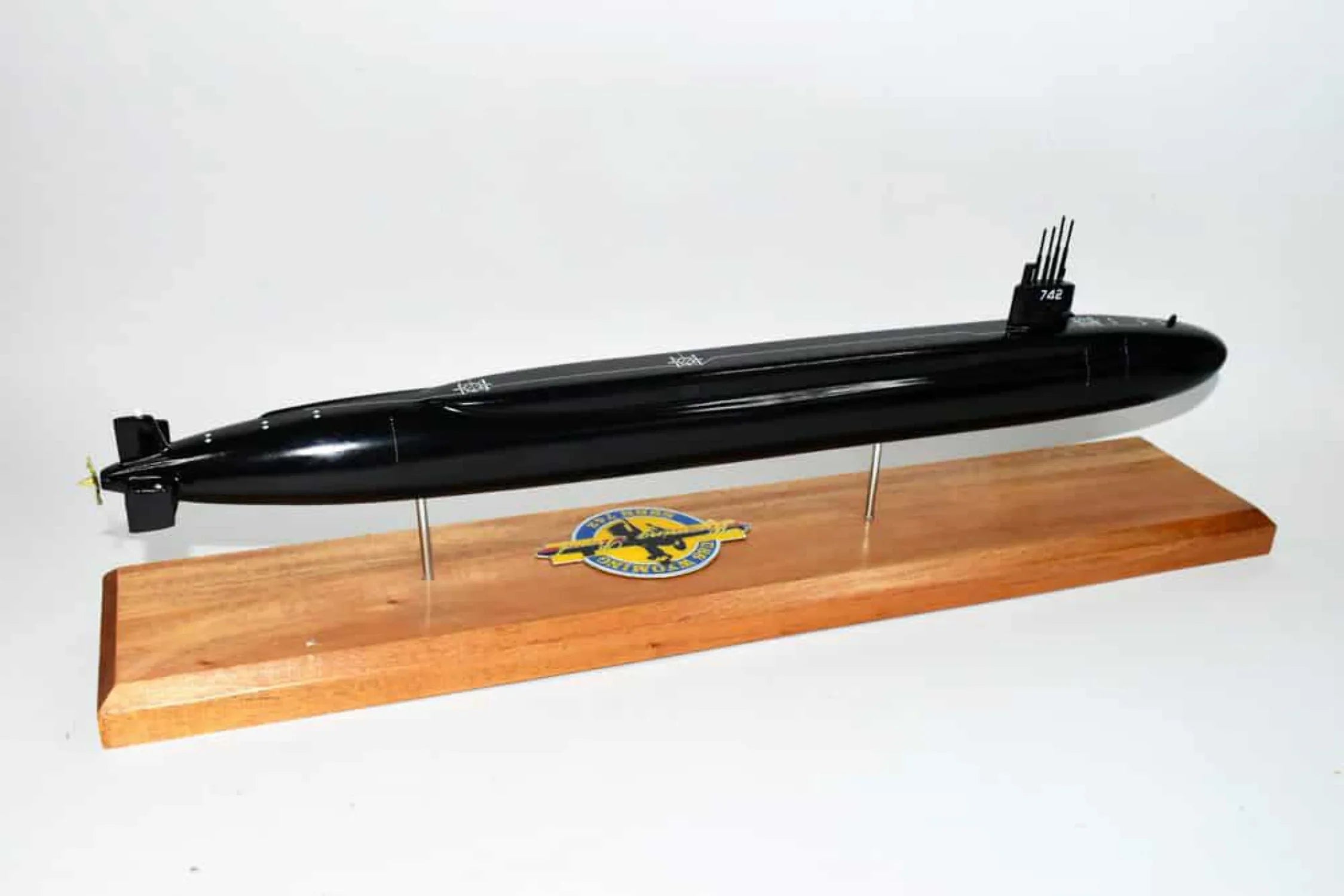 USizeSize Wyoming SizeSizeBN-742 Sizeubmarine Model (Black Hull),Navy,Sizecale Model,Mahogany,20 inch,Ohio Class