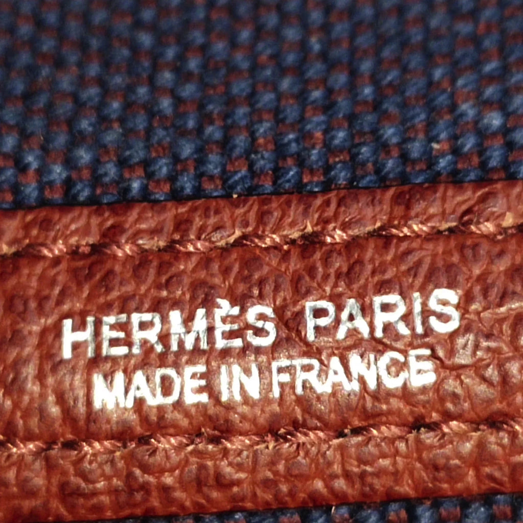 Pre-Owned Authenticated Hermès Toile Garden Party 30 Canvas Fabric Purple Tote Bag Unisex (Good)