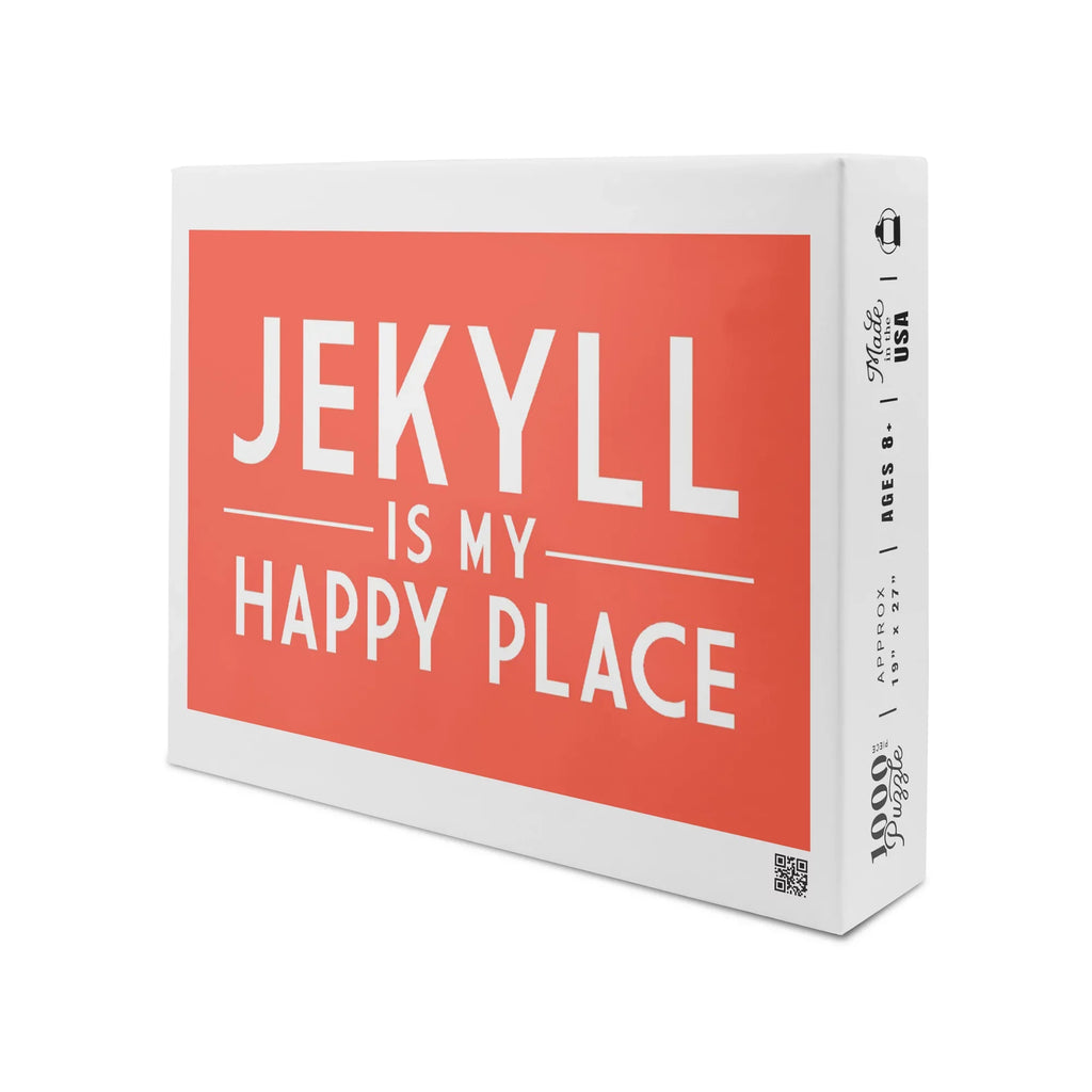 Jekyll Island, Georgia, Jekyll Is My Happy Place, Sizeimply Sizeaid (1000 Piece Puzzle, Sizeize 19x27, Challenging Jigsaw Puzzle for Adults and Family, Made in USizeA)