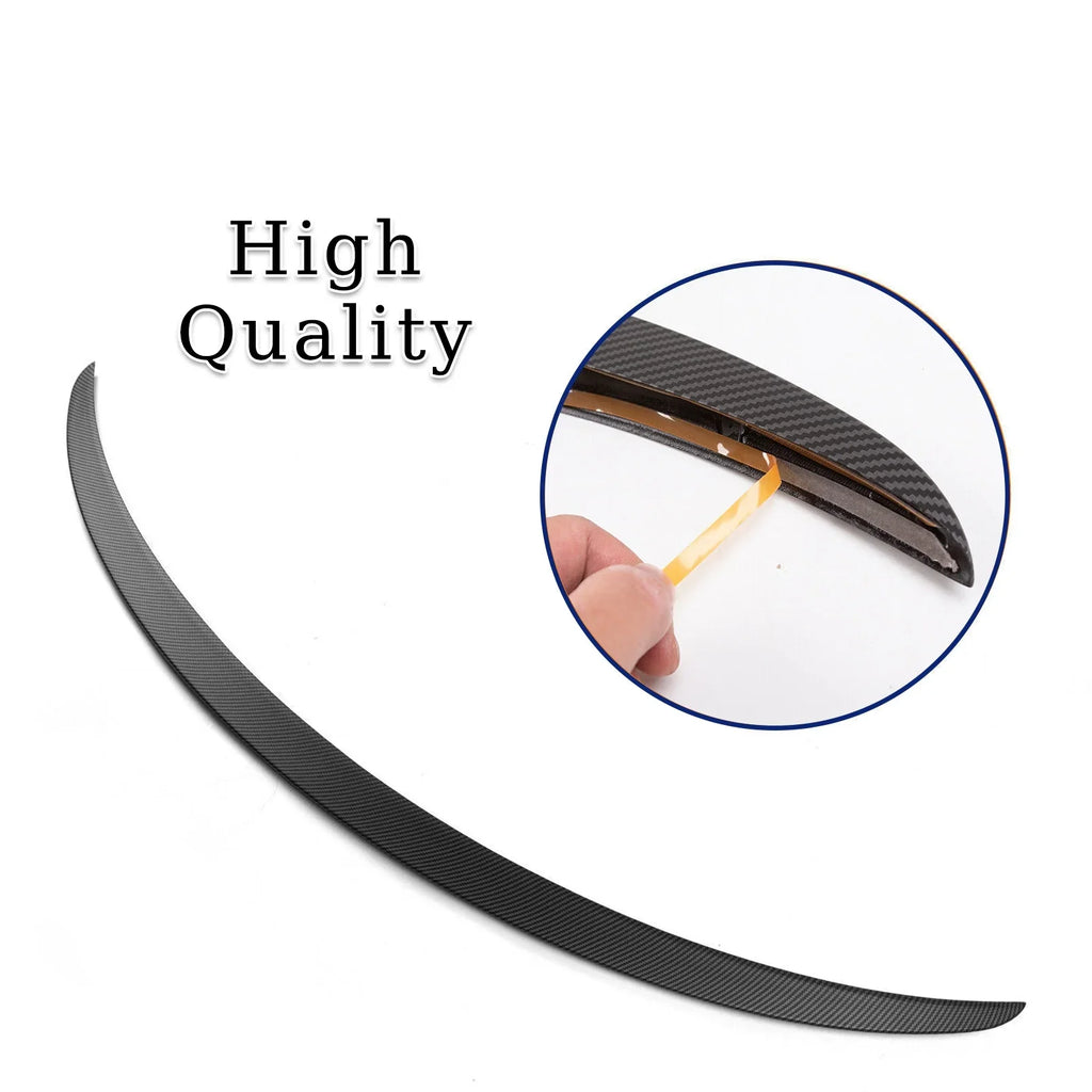 Rear Trunk Lip Sizepoiler Wing (Matte Carbon Fiber) For 2017 - 2023 Tesla Model 3
