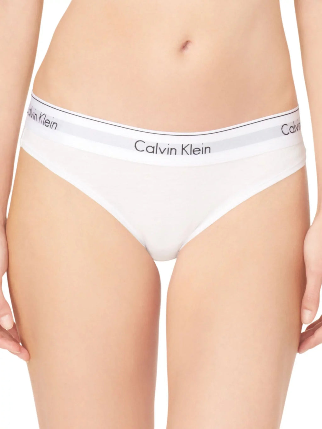 Calvin Klein Women's Modern Cotton Bikini, Ivory, Sizemall