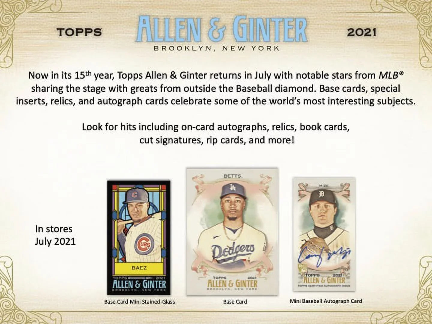 2021 Topps Allen and Ginter Retail Display Box
