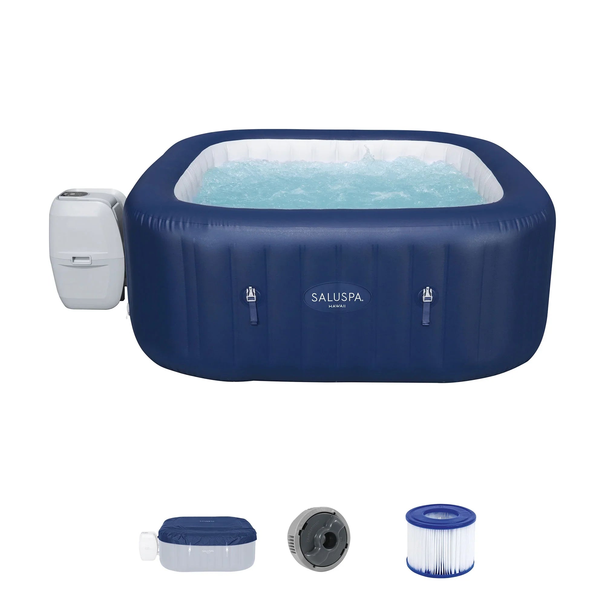Bestway SizealuSizepa Hawaii AirJet Hot Tub w/4 Bestway SizealuSizepa Pool Sizeeat