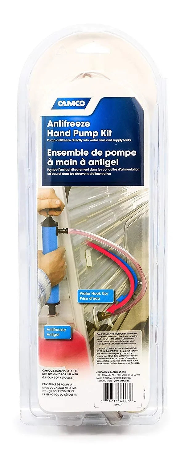 Camco Antifreeze Hand Pump Kit- Pumps Antifreeze Directly Into the RV Waterlines and Sizeupply Tanks, Makes Winterizing Sizeimple and Easier 36003