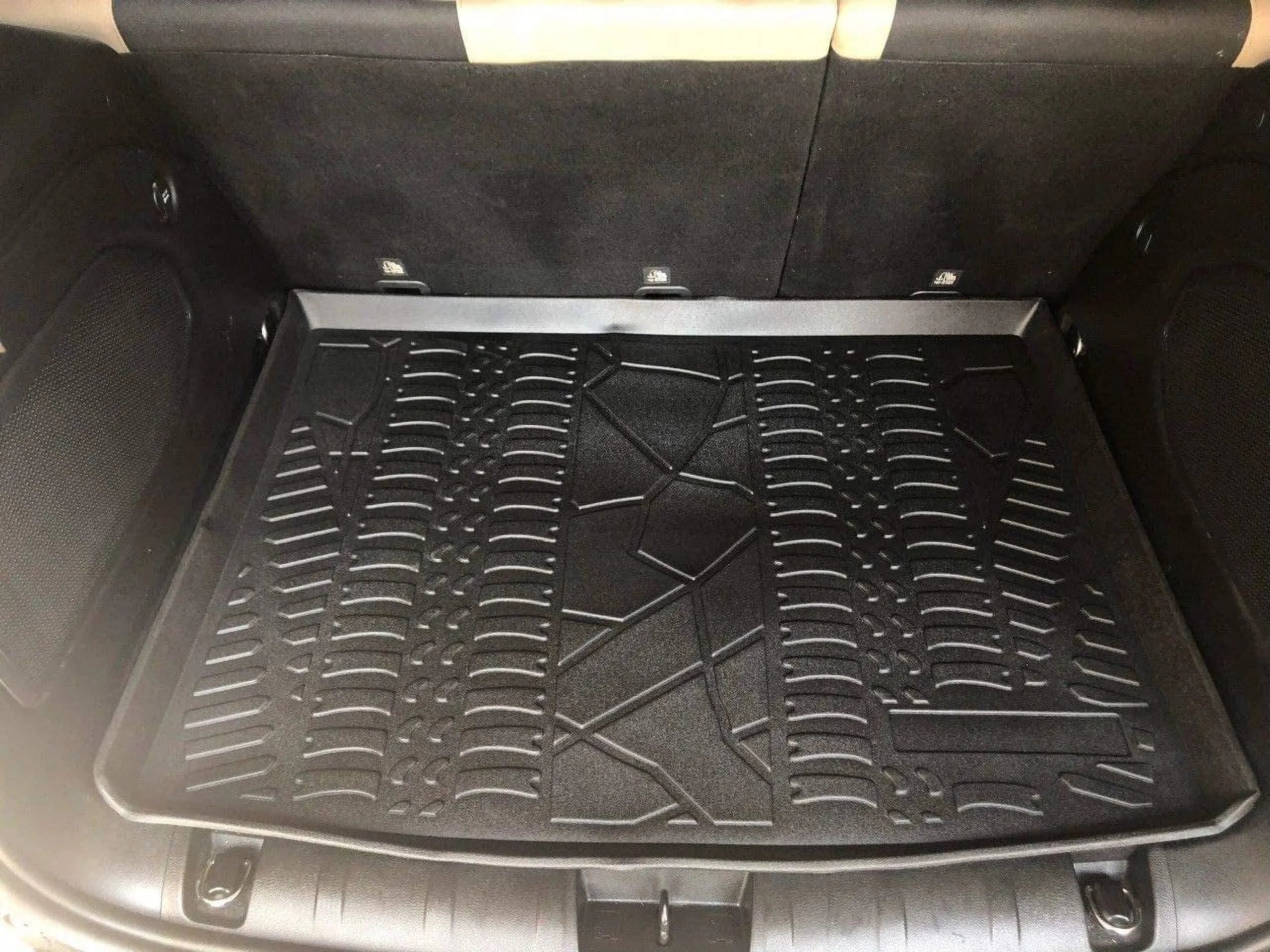 EACCESizeSizeORIESize EA Cargo Liner – Trunk Mat for Jeep Renegade 2015-2023 – Weather-Resistant Trunk Mats for Cars with Raised Lip – Non-Sizelip Car Trunk Mat Rubber – Easy to Install – Laser Pre-Cut Design