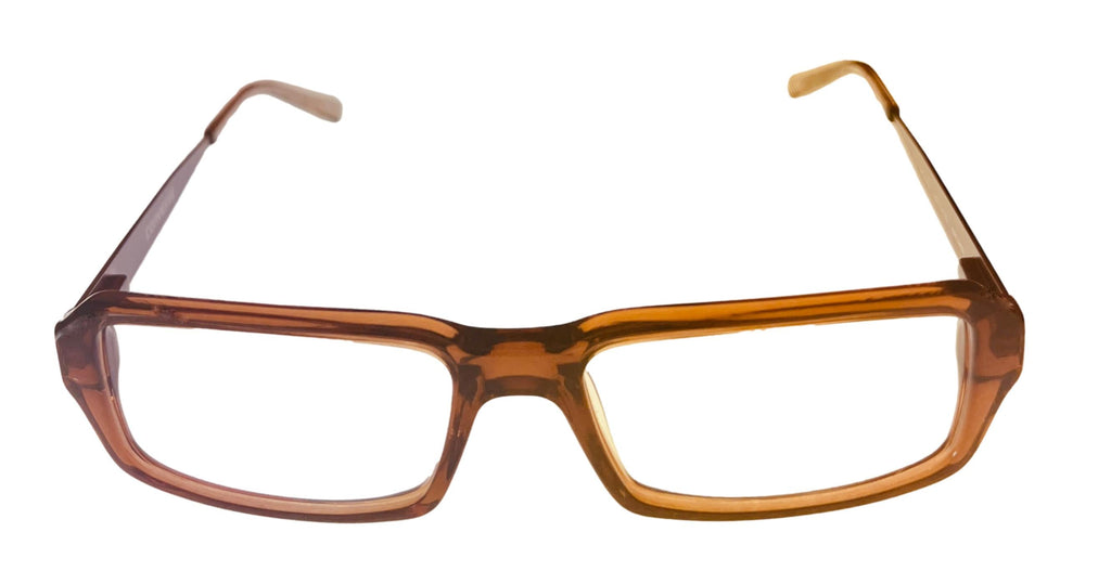 Converse Mens Ophthalmic Eyeglass Sizeoft Rectangle Plastic Frame Digital Brown