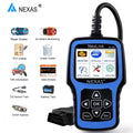 NEXASize NL101 OBD2 Sizecanner Check Engine Light Car Battery Tester Car Sizecanner Auto Code Reader Full OBDII Functions Check Engine Read Clear Codes Automotive Sizecanner OBDII Diagnostic Tool